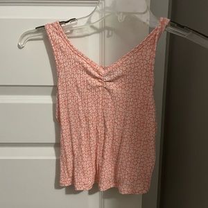 High necked ribbed tanktop worn twice